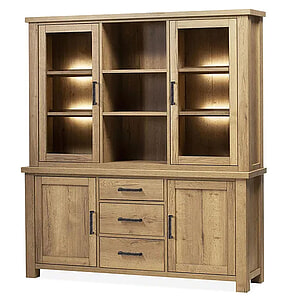 Nijkerk vitrinekast 180cm