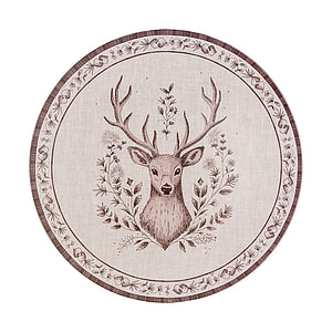 Onderbord Beige Bruin Hert