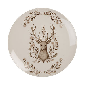 Ontbijtbord Beige Bruin Hert