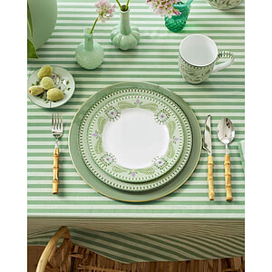 Ontbijtbord Lily & Lotus groen 23cm