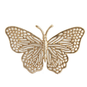 Ornament Butterfly glanzend goud L
