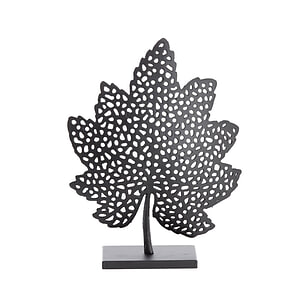 Ornament leaf mat zwart M