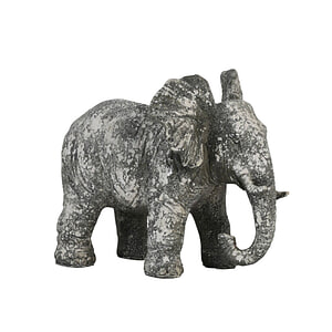 Ornament Olifant Oud Beton