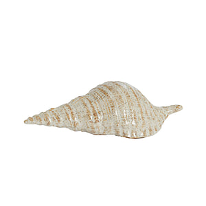 Ornament Shell Keramiek Creme zand