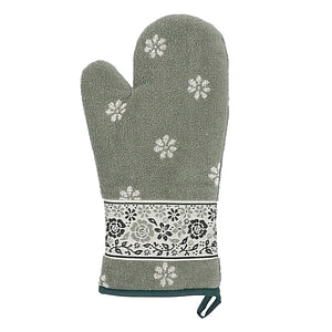 Oven Glove Belle Fleur dk green