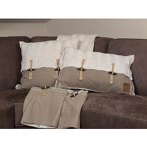 Rib plaid beige