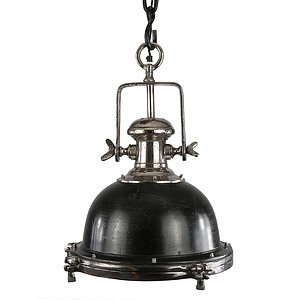Hanglamp Toscane 50 cm, zwart ruw nickel