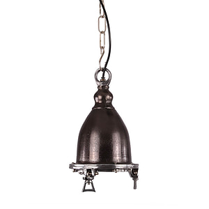 Hanglamp Como, zwart ruw nickel