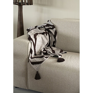 Plaid Majani Dark Brown
