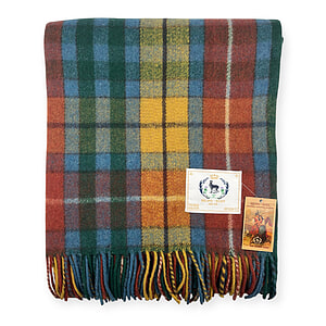 Plaid wol Antique Buchanan New
