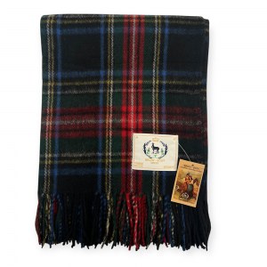 Plaid wol Steward Black