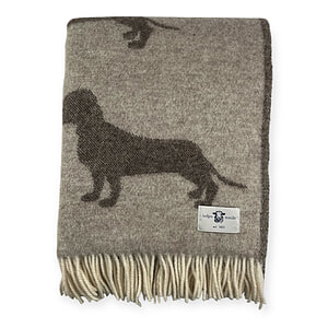 Plaid wol Teckel Brown 