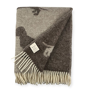 Plaid wol Teckel Brown 