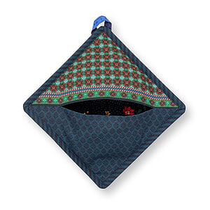 Pot houder Square Berry Blues Blue