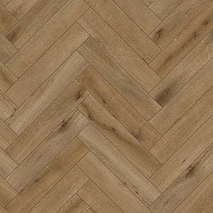 PVC Visgraat Middenbruin klik
