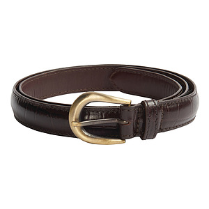 Riem Mock Croc Leathers Black Cherry