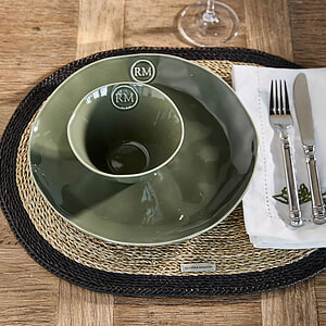 Riviera Maison Portofino bowl Green M