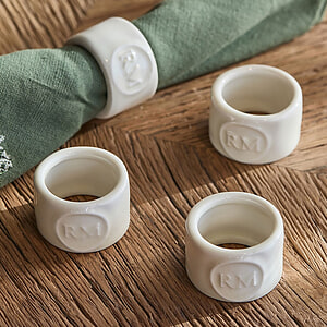 Riviera Maison Portofino servetten ring 4 stuks white