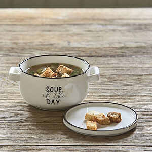 Riviera Maison Soepkom met plate My Favourite