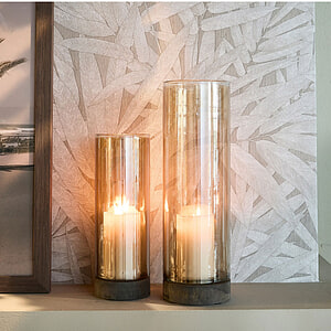Riviera Maison Windlicht Selaire Hurricane Wood M