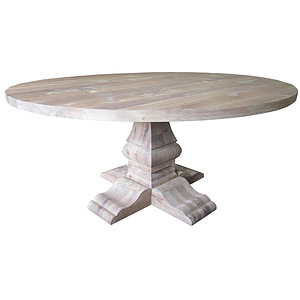 Rocks Eiken Tafel Rond 140cm met kolompoot