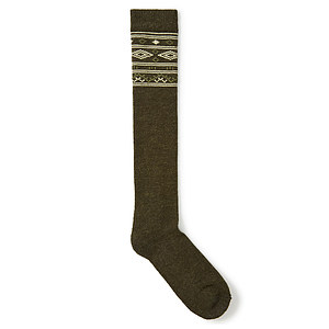 Rolestown alpaca sokken Olive Long