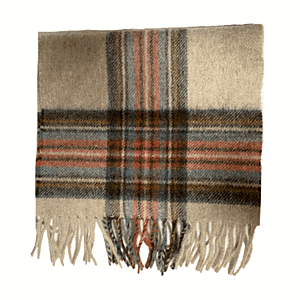 Scarf country check cream