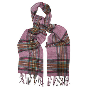 Scarf Country Check Pink 