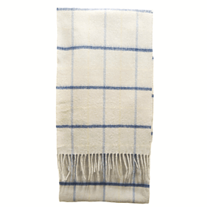 Scarf country tattersall navy
