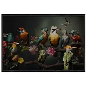 Schilderij Choir met lijst Black