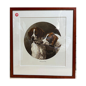 Schilderij met Lijst glas Honden