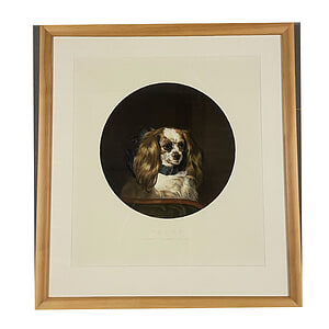Schilderij met Lijst Hond