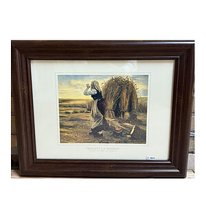 Schilderij met lijst Pendant la moisson