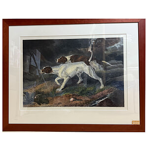Schilderij Glas met Lijst Speurhonden