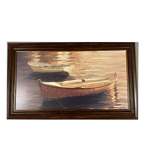 Schilderij met Lijst twee scheepjes