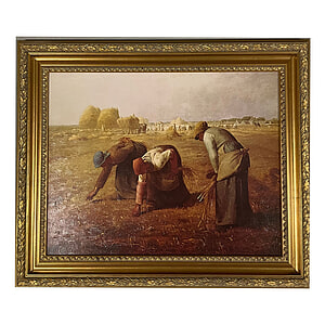 Schilderij met Lijst Werken op het land