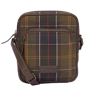 Schoudertas Leather classic tartan