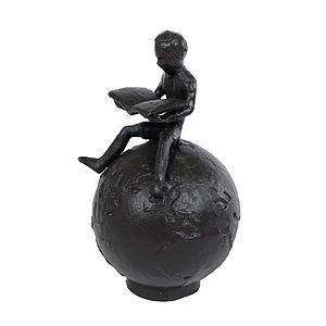 Sculptuur inspiring world child zwart