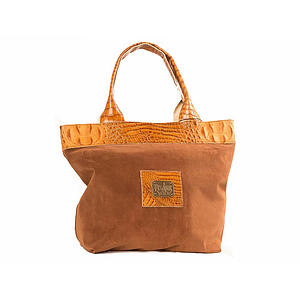  Shopper pigskin, kroko, cognac