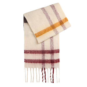 Sjaal Boucle Isla Ecru Muted