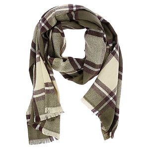 Sjaal Ruit Khaki