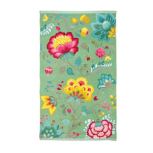 Badhanddoek Floral  Fantasy fair green