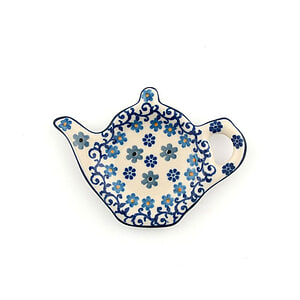 Teabag Dish Teapot - Winter Garden