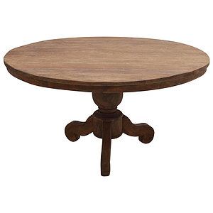 Teak Eettafel Rond 110cm