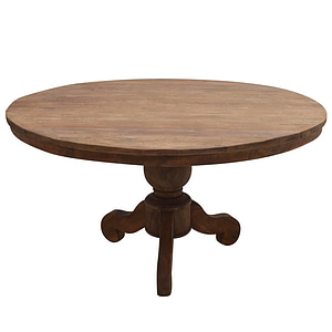 Teak eettafel Rond