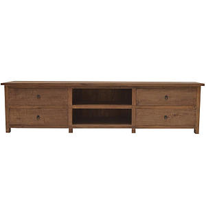 Teak TV-dressoir 4 laden