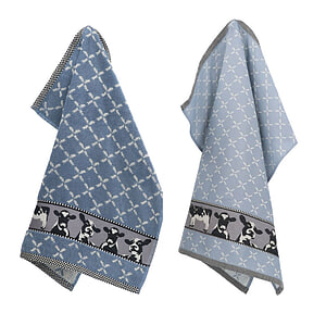 Thee- en keukendoek Cows Blue