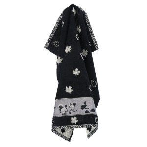 Thee- en keukendoek Forest Animals Black