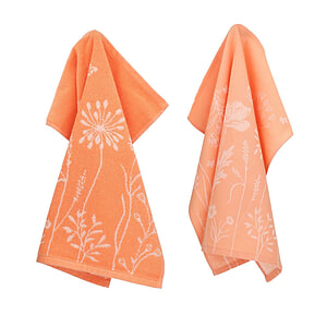 Thee- en keukendoek Wild Flowers Orange