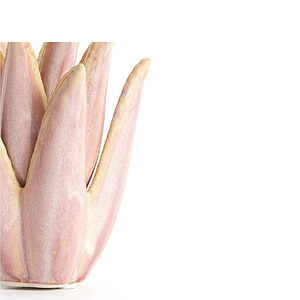 Theelicht Cactus keramiek koraal M